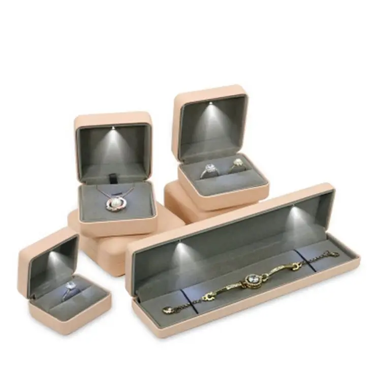 Custom jewelry gift box Ring Necklace bracelet Jewelry set Packaging Luxury jewelry box Custom color gift display box