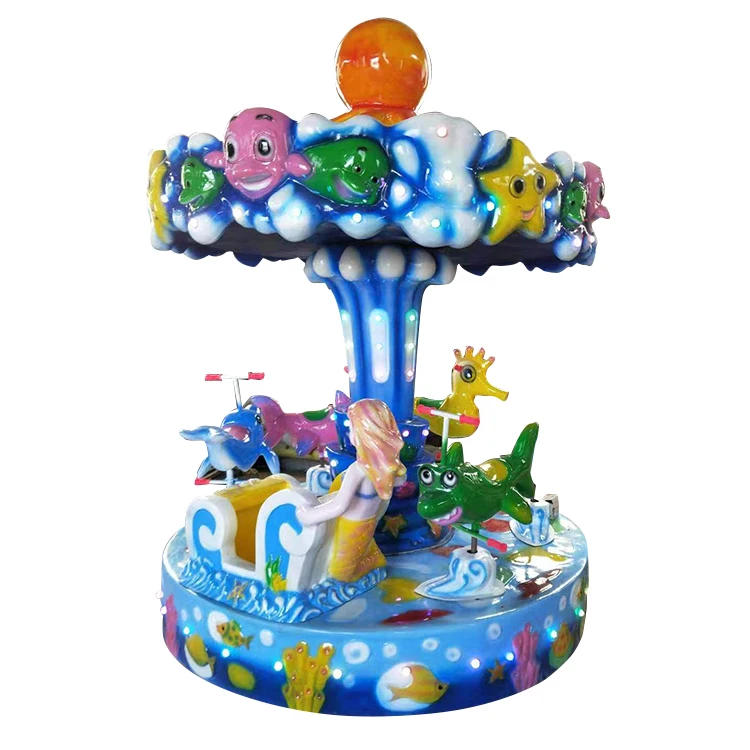 Factory Directly Wholesale Mini Carousel Christmas Musical Carousel Merry-Go Carousel