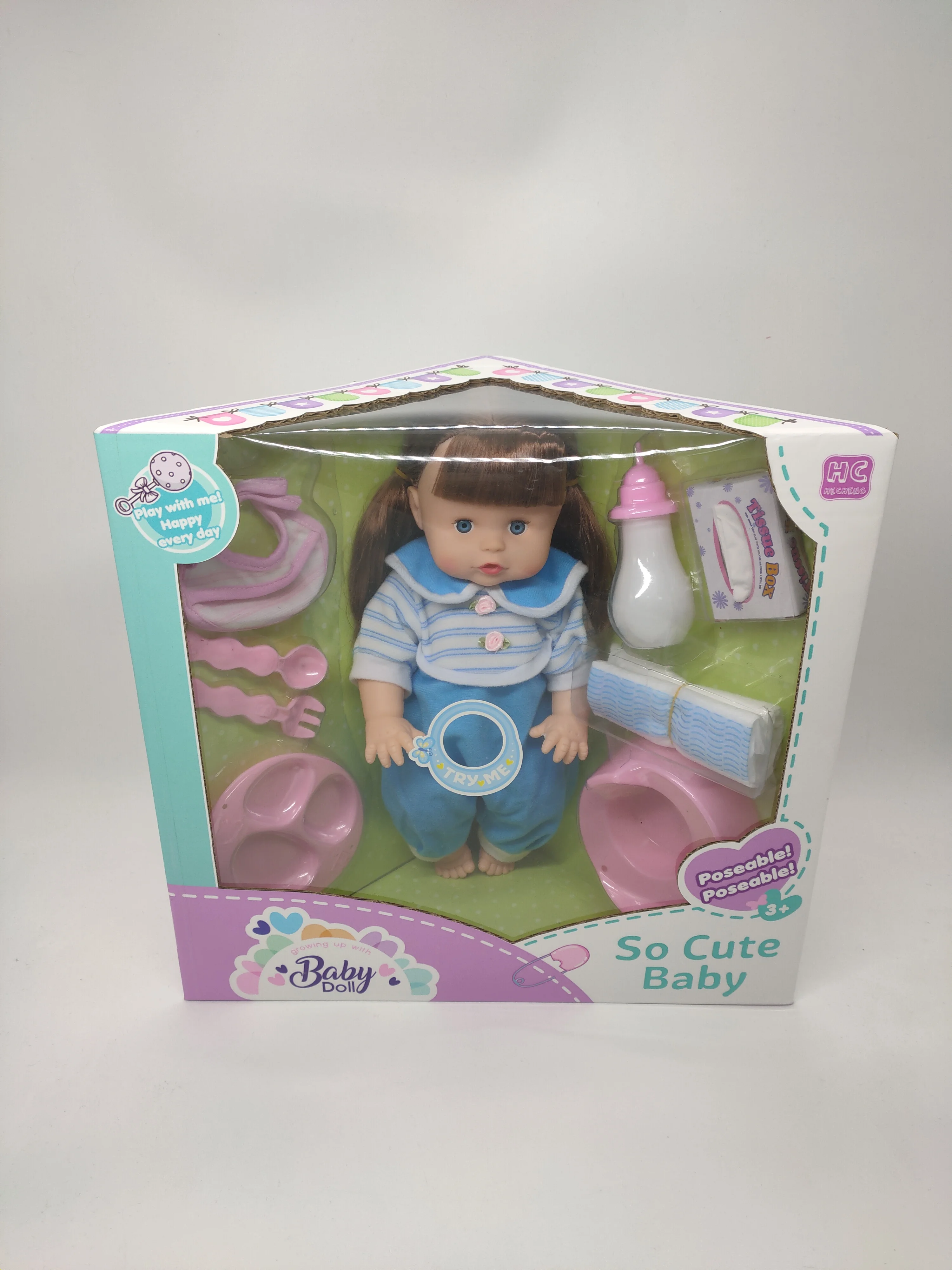 16 Inch Hot Selling Lifelike Reborn Baby Doll With Drink Water Pee Toys Doll Baby