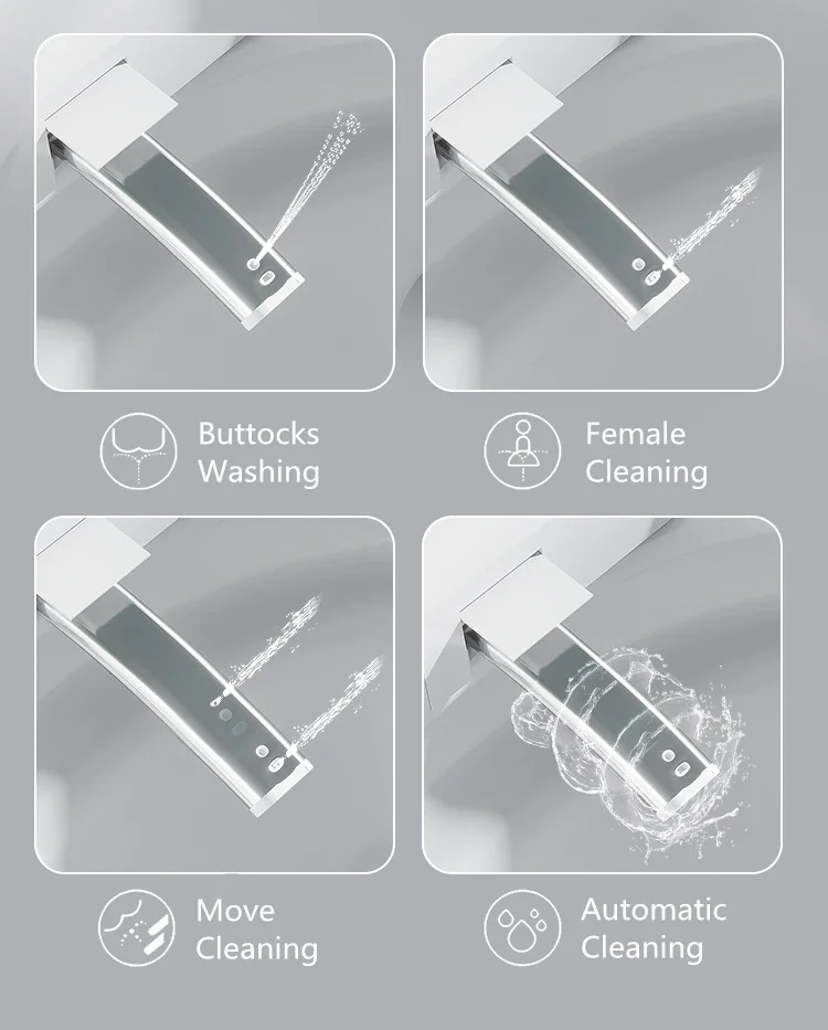 Top Sale Intelligent WC Save Space Small Size Sanitary Ware Water Closet Automatic Toilet Bowl Bathroom Ceramic Smart Toilet