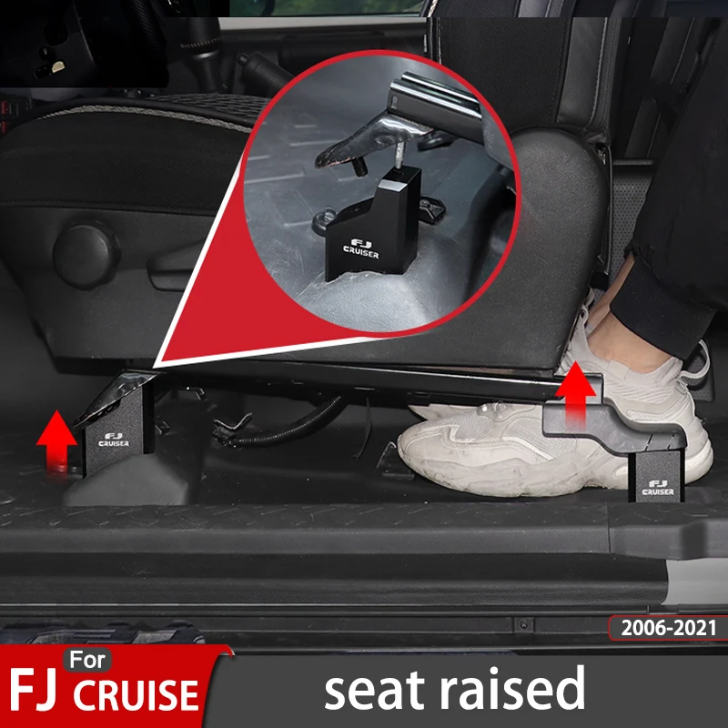 Automotive Parts Aluminum Alloy Car Seat Heightening Parts For Toyota Fj Cruiser