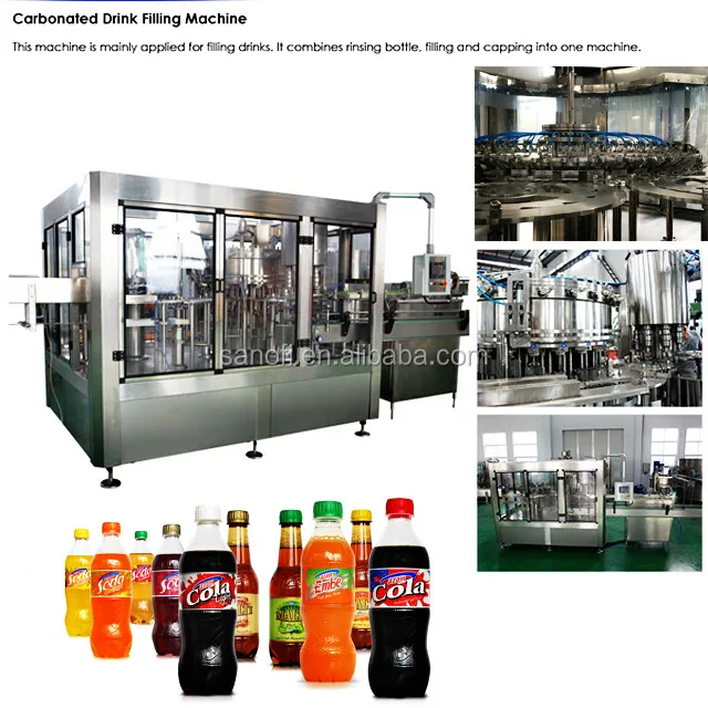 Carbonated filling machine for soft drink bottle filling machine