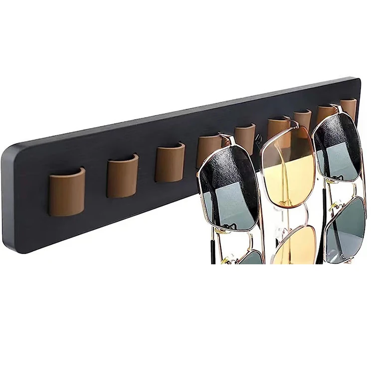 Wholesale Wooden Sunglasses Storage Holder Optical Store Eyeglasses Display Stand Wall Mounted Glasses Display Rack