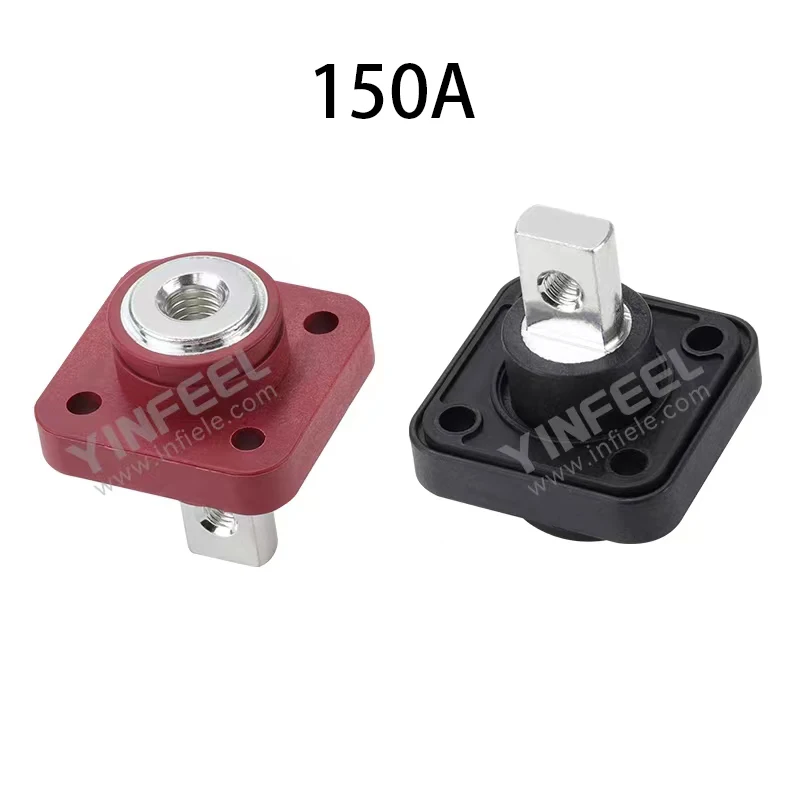 120A/150A/200A/300A/500A threaded copper lithium through panel high current battery terminal
