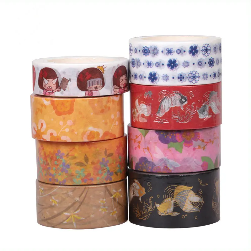 
Washi Masking Tape Custom 25Years Factory Custom Gold Waterproof Washi Tape 
