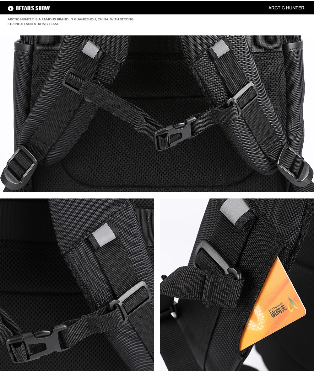 [Arctic Hunter] 2021 New style waterproof sport college laptop Backpack waterproof smart cool backpack bag