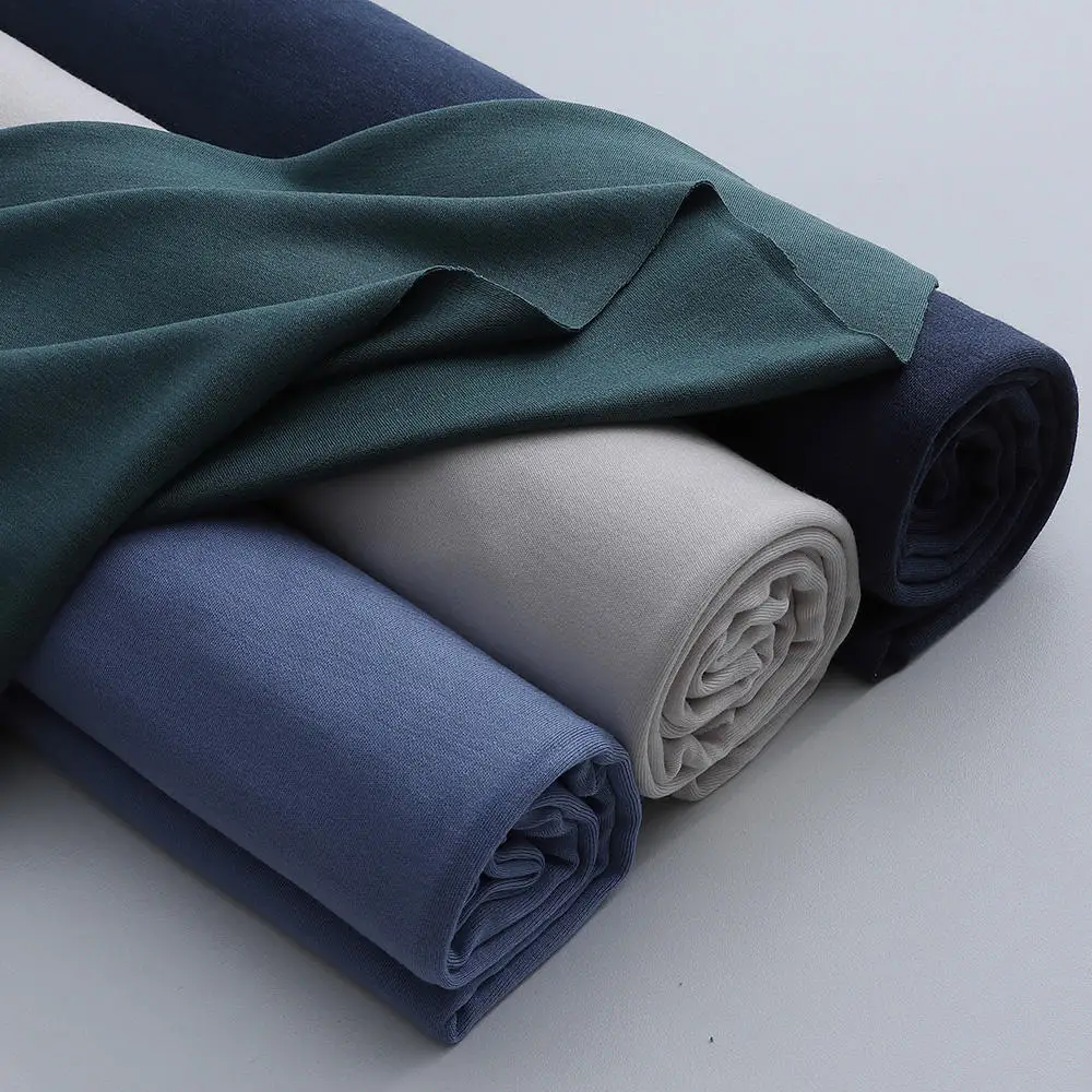 50S 270gsm custom milk fiber double-sided elastic regenerated cellulose acrylic child fabrics thermal underwear fabric