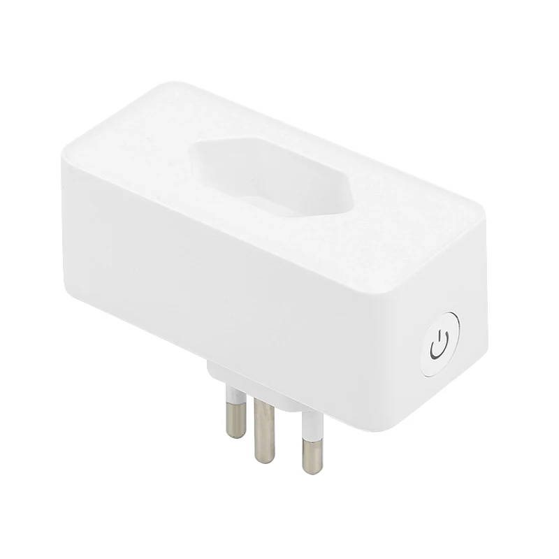 Лидер продаж, умная вилка Wi-Fi Tuya Smartlife, вилка бразильского типа для монитора питания 16 А