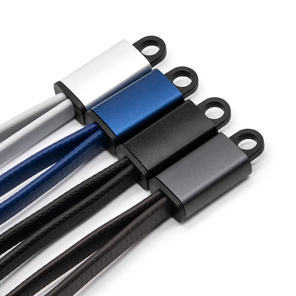 2024 новый китайский рекламный Подарочный товар с USB быстрой зарядкой Тип C мини-брелок зарядный кабель 4 в 1