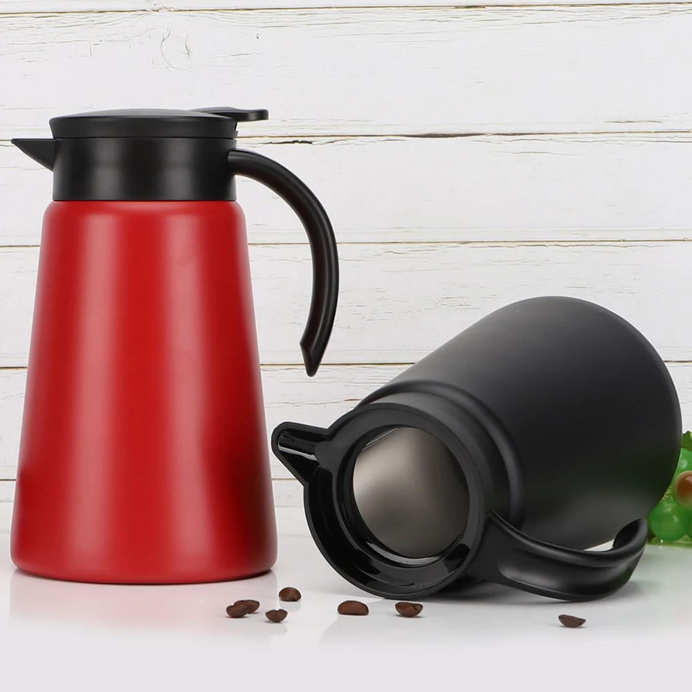 Hot Sales Double Walled Vacuum Insulated Thermal Colorful Water Tea Kettle Stainless Steel Thermos Tea Coffee Pot Carafe