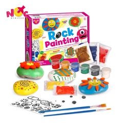 Stone Rock Colour Painting Arts and Craft Kit Children Toys Boys Activity Kit Outdoor Education Game Kid 2021
