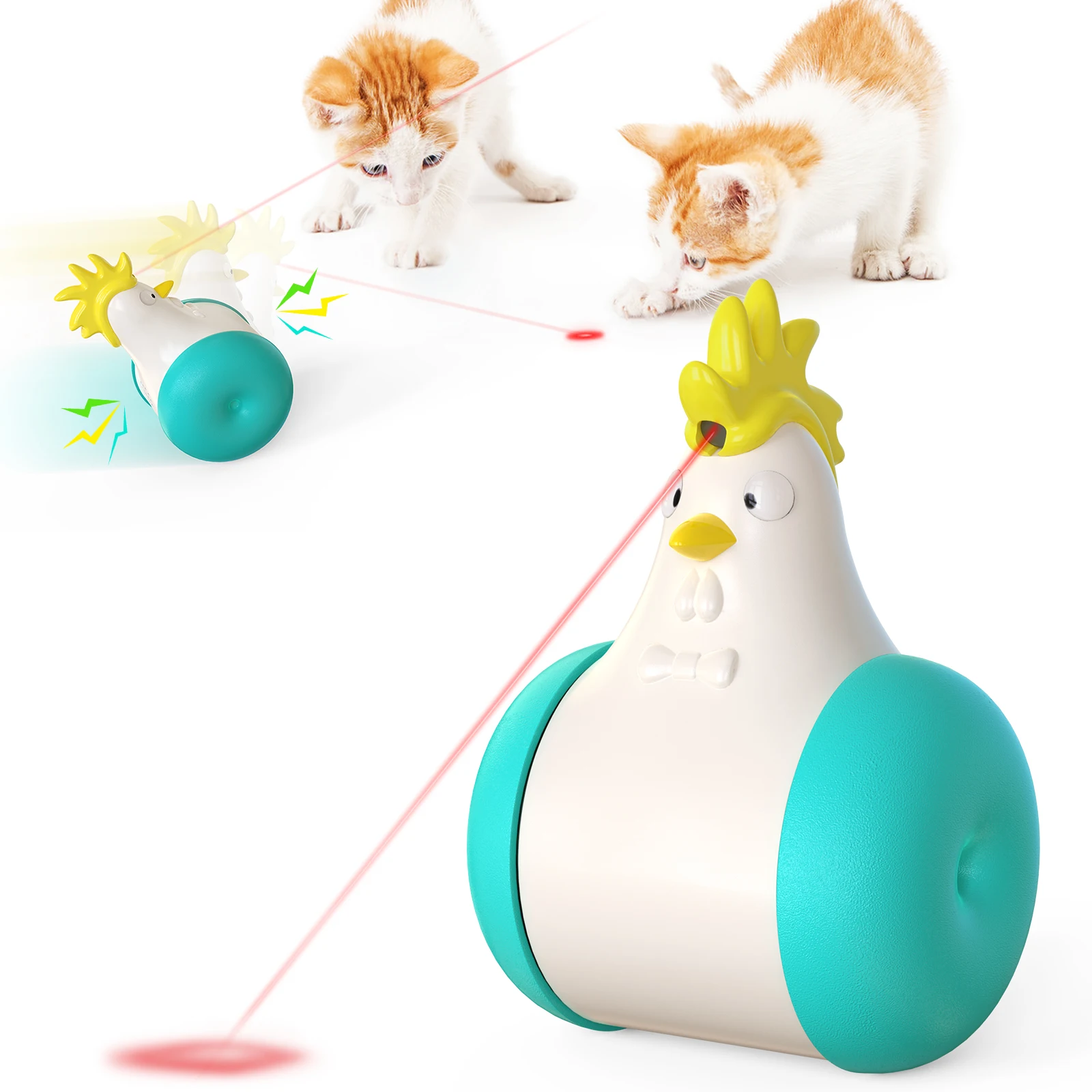 Laser Rooster Toy Cat Multicolor Pet Toys Interactive Toys Not Support High Quality Durable Using Various Popular Product CN;GUA
