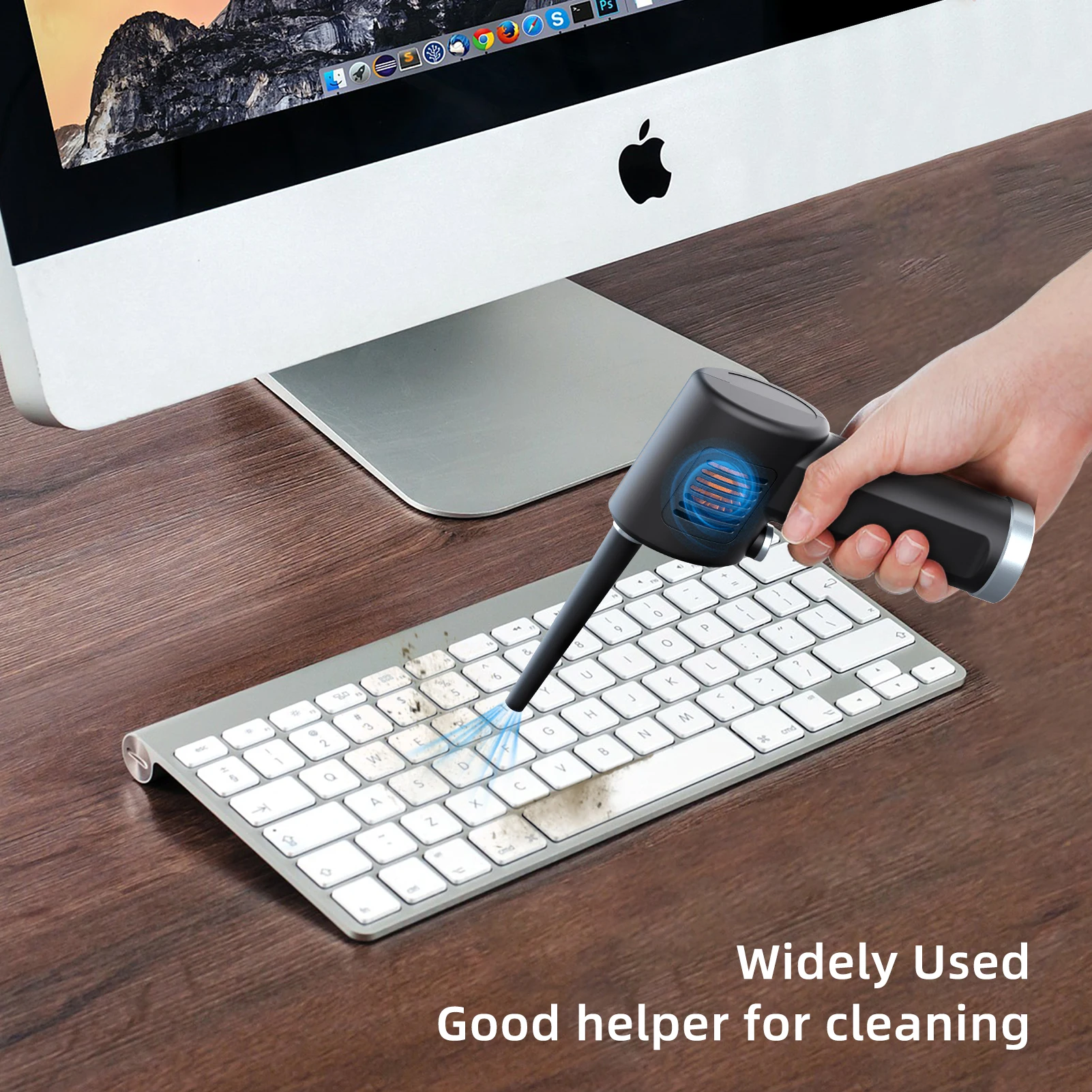 OPOLAR Wholesale Compressed Air Duster Custom Brand with Logo 33000RPM High Power Keyboard Cleaner 6000mAh Cordless Air Duster