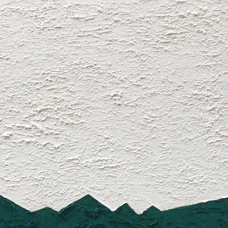 Modern Abstract Design Green Canvas Handmade Wall Art Simple Thick Texture Oil Paintings for Living Room