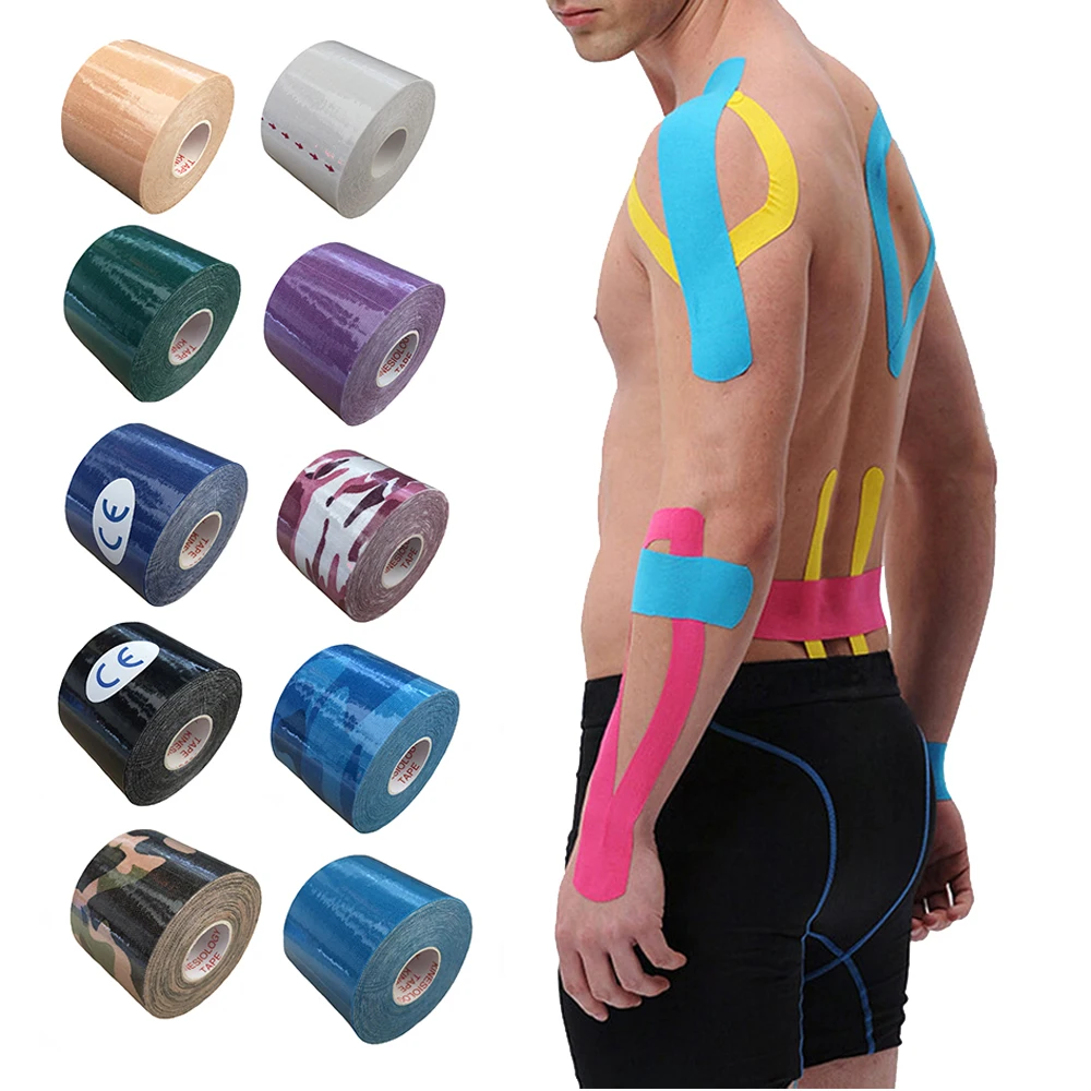 
Oem accepted medical waterproof cotton elastic athletic sports kinesiology tape compression tape 