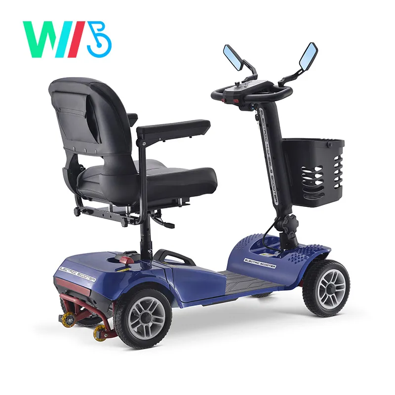 Electric Handicapped Scooter/Disabled Scooter with Front Cargo Box/Disabled Knee Scooter Steel Knee