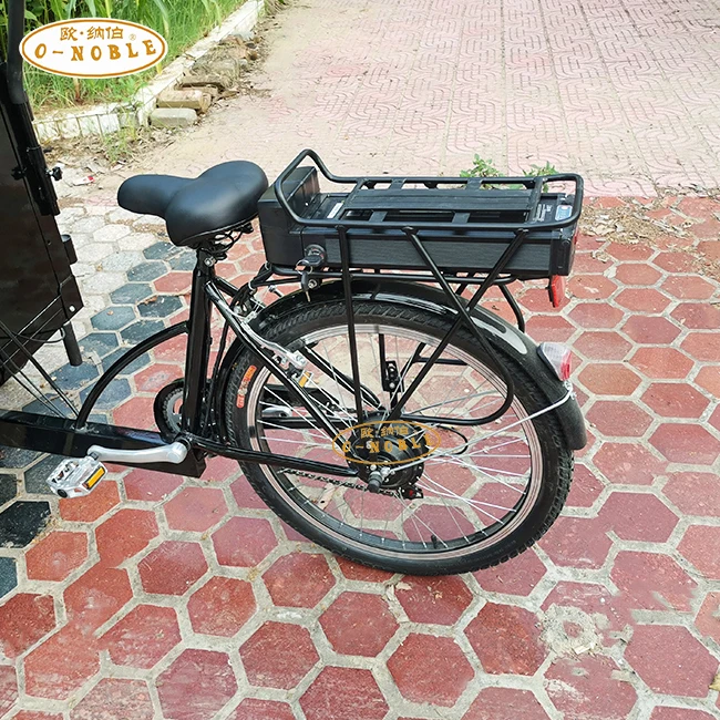 Electric tricycles 3.wheel electric cargo bike Black mini pet car