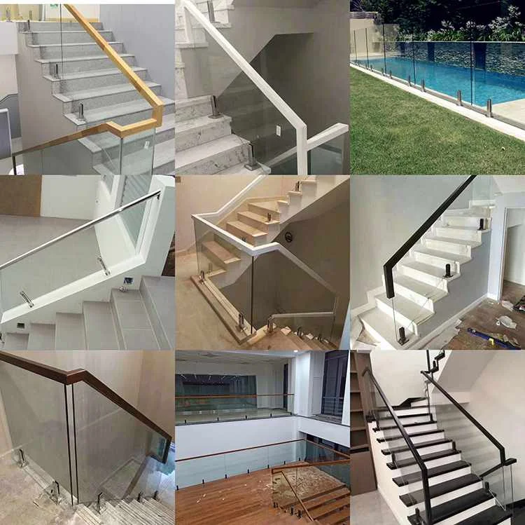 Glass Fence Railing Stainless Steel Clamp Spigots 2205 Pool Fencing Balustrade Heavy Glass Spigot