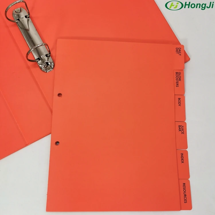 Custom Printed 2/3 /4 Hole Ring Binder A4 Paper File Folder Wholesale With 2/3/4 Rings