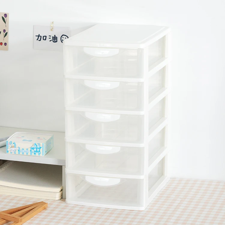 Factory Cheap Price Desktop plastic 5-layer storage makeup organizer box drawer