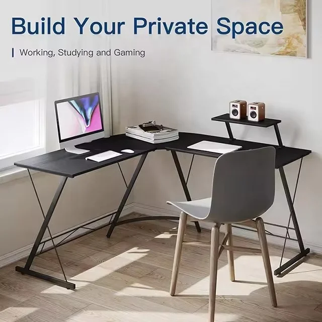 Esports Home Office Modern Custom Ergonomic Laptop Table L Shaped Gamer Desk  Study Gaming PC Computer Table Desk
