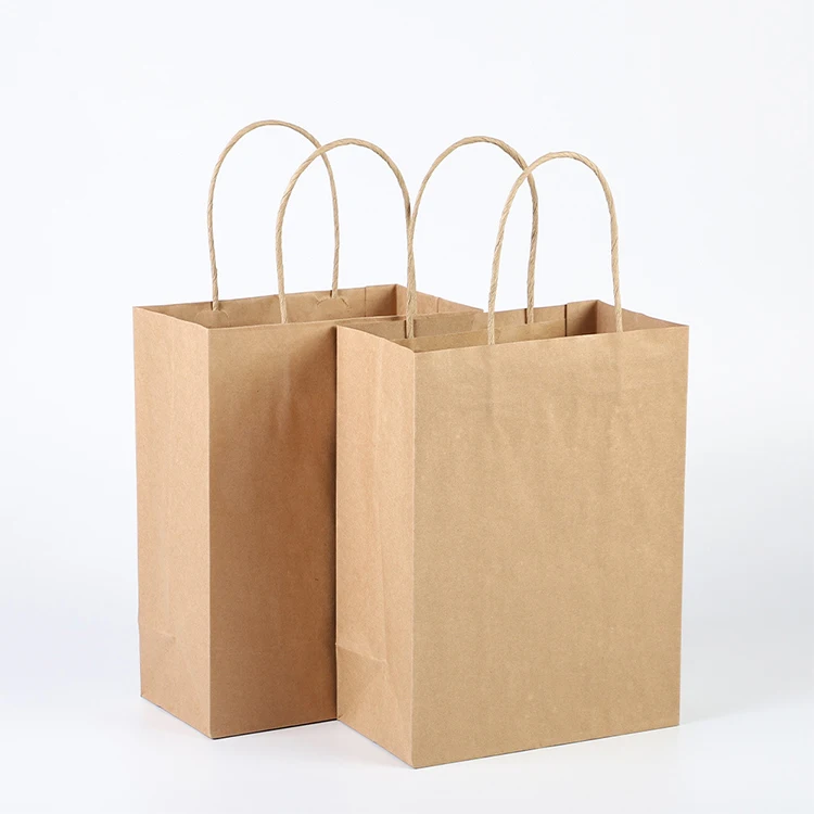 
elegant ready bangkok marble custom logo khaki paper bags 