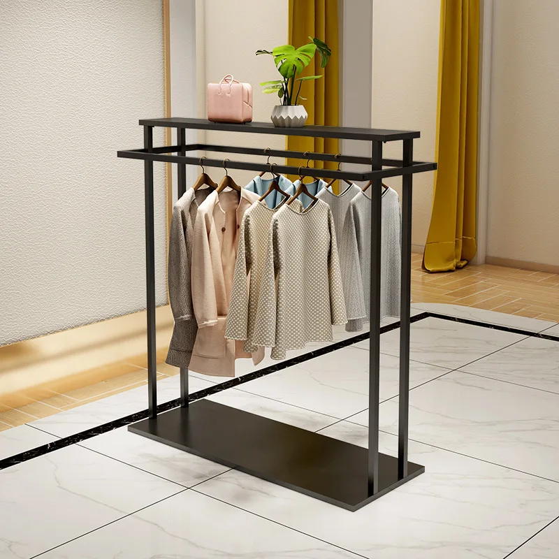 High quality clothes stand metal garment display racks for retail store