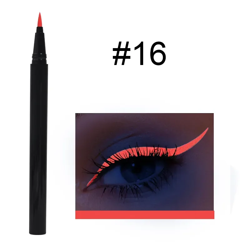 23 color Waterproof Neon Eyeliner Pencil Colors Lasting Eyeliner Pencils