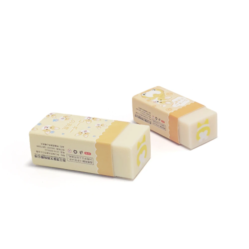 China top factory wholesale best price papeleria kawaii cute cartoon eraser set custom logo printing pvc Eraser for pencil