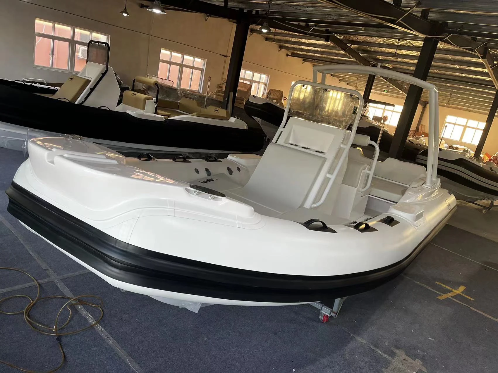 Liya 22ft deep v bottom boat semi rigide bateau lianya rib boats