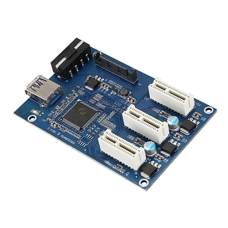 PCI-E Райзер 1-3 карты PCI e 1X Слоты адаптер GPU Райзер карты расширения Pcie порт множитель 1-3 конвертер