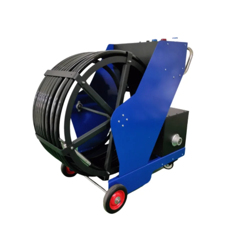 Portable kitchen exhaust grease cleaning machine for ducts and hood