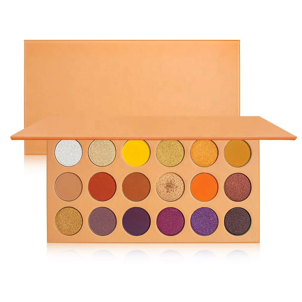 High Quality Luxury Vegan Glitter Shimmer Matte 18 Color Pressed Powder High Pigmented Eyeshadow Palette