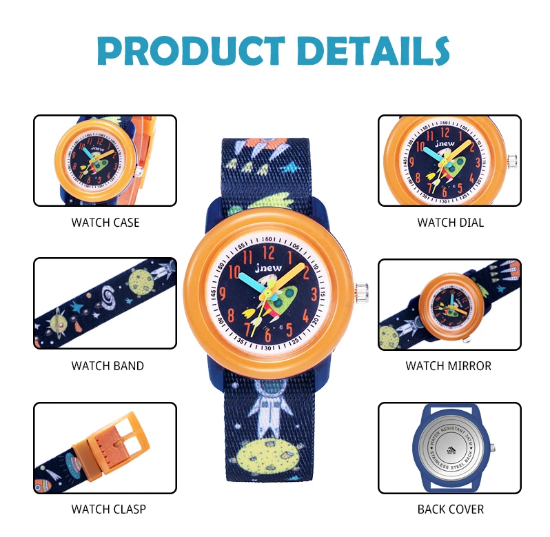 Universe High Quality Ultra-thin Ribbon Children Watch Cartoon Quartz Watches Boys Watches
