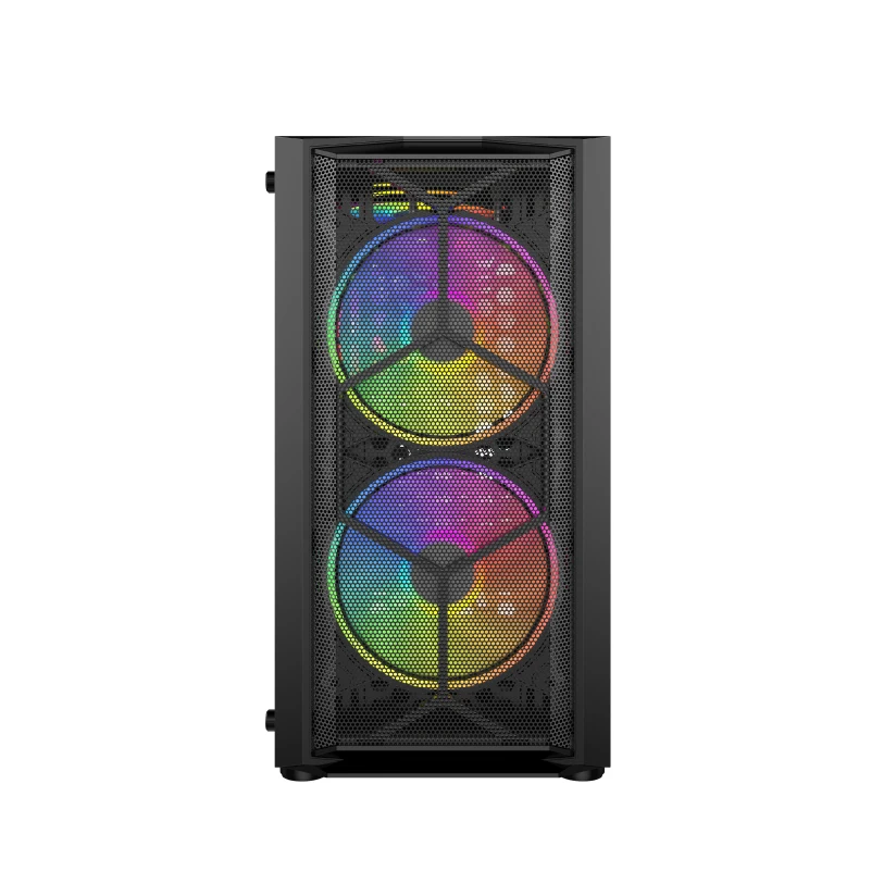 Customized PC Case for Gaming Mid Tower White Color with 280mm RGB Fan Computer Gaming Case