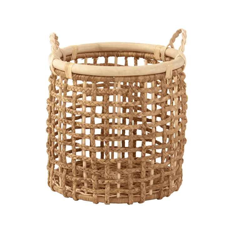 
China supplier handmade Rattan storage basket natural basket with handle 