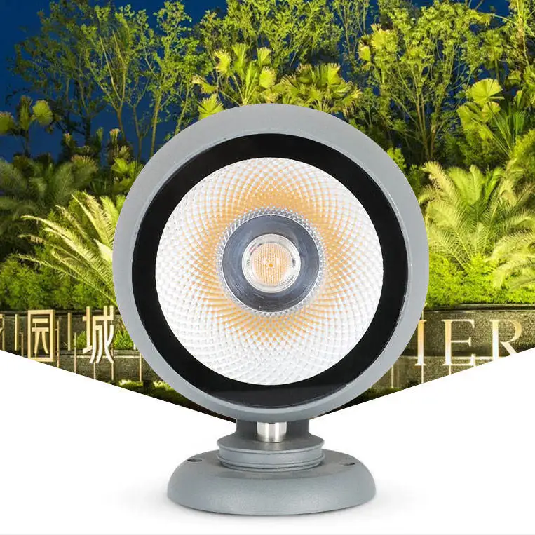 Cast Aluminum And Tempered Glass Home Led Spot Lanp Solar Projection Lights