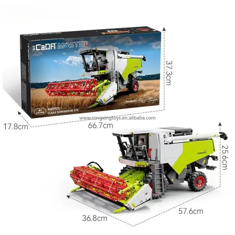Cada C61508 2024 1:17 новая 370 модель комбайн большой тип игрушки для мальчиков 4567 шт. наборы строительных блоков