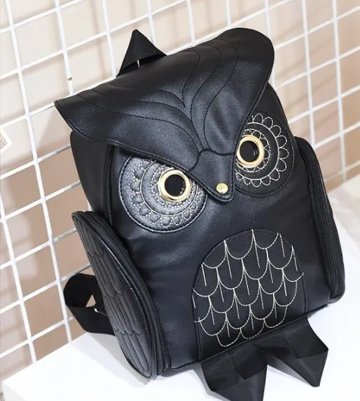 Stock Korean Style Owl Backpack Bag Cute Animal Travel Fashion Backpack