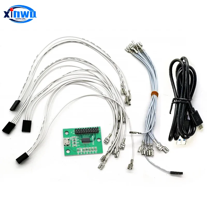 Xinmotek XM08 один игрок с нулевой задержкой USB кодировщик DIY Аркадный Игровой Автомат монетоприемник для PS/3 шт. Raspberry Pi Android Mame
