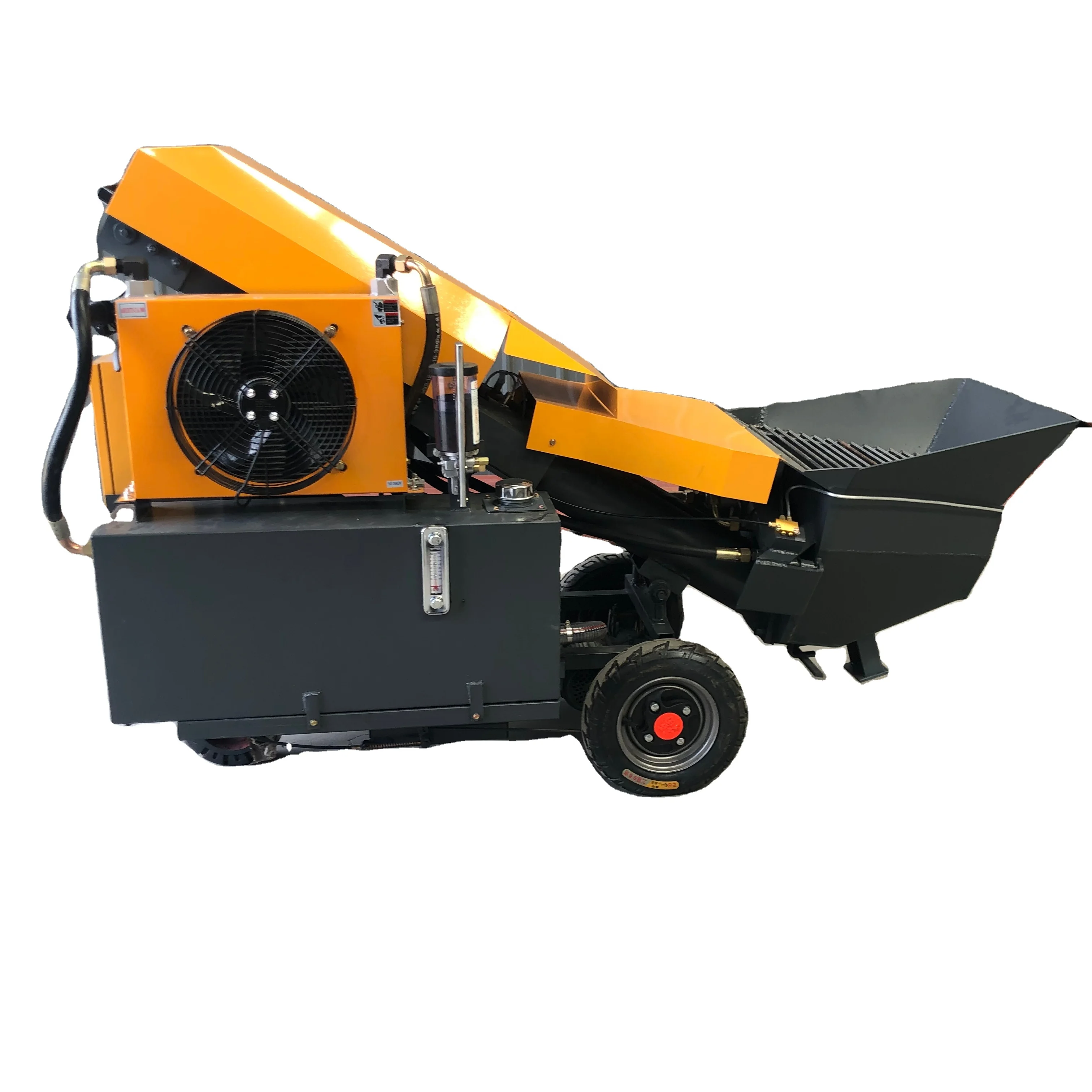 20-type concrete transmission machine with hydraulic pump Large particle inclined concrete pump electric 380V concrete machines