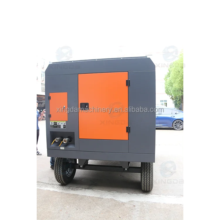 High pressure 319psi two stage portable 191KW screw air compressor for engineering drilling