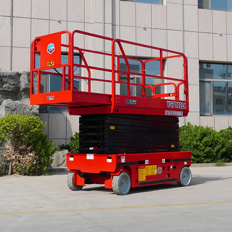 Mobile 4M 6M 8M 10M Loading And Unloading Lift Platform Scissor Lift On Tracks
