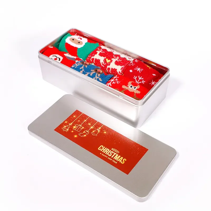 Factory Wholesale Custom Rectangular Empty Food Grade Large Silver Tin Tea Bag Cake Tin Cookie Metal Tin For Packaging