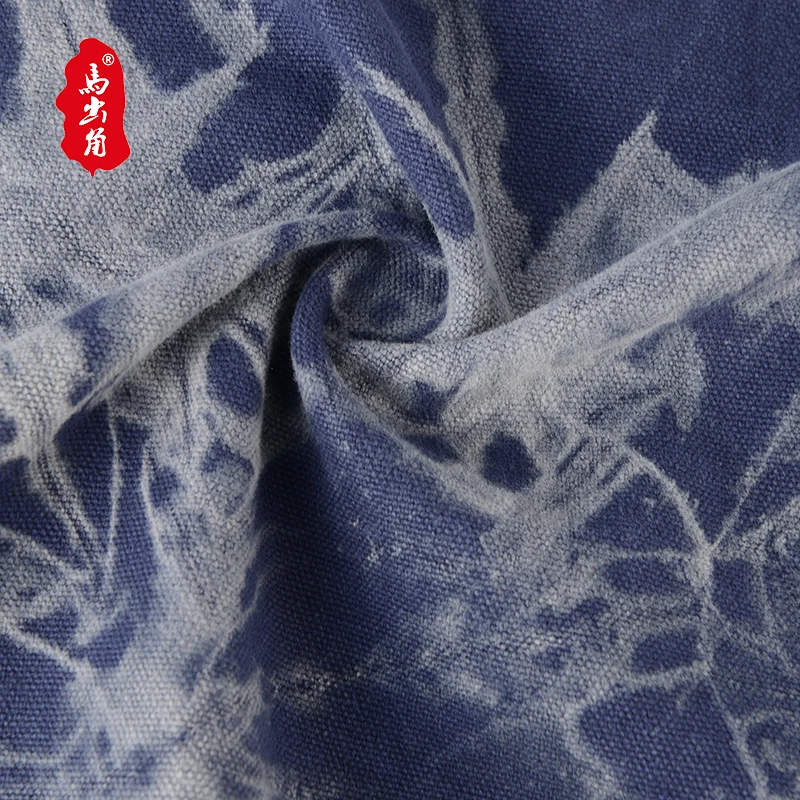 Обычная ткань с принтом в виде галстука, 12 унций, 16 унций, традиционная окрашенная ткань ручной работы с голубым принтом, скатерть, чайный коврик, ткань для одежды «сделай сам»