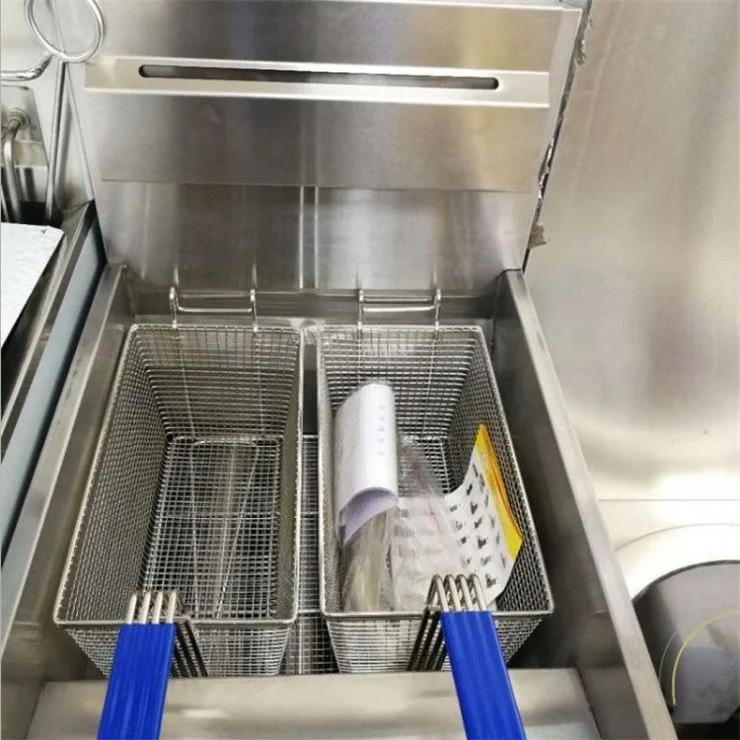 commercial fryers chips frying machine Kitchen equipment 3 tubes deep fryer Industry gas fryers