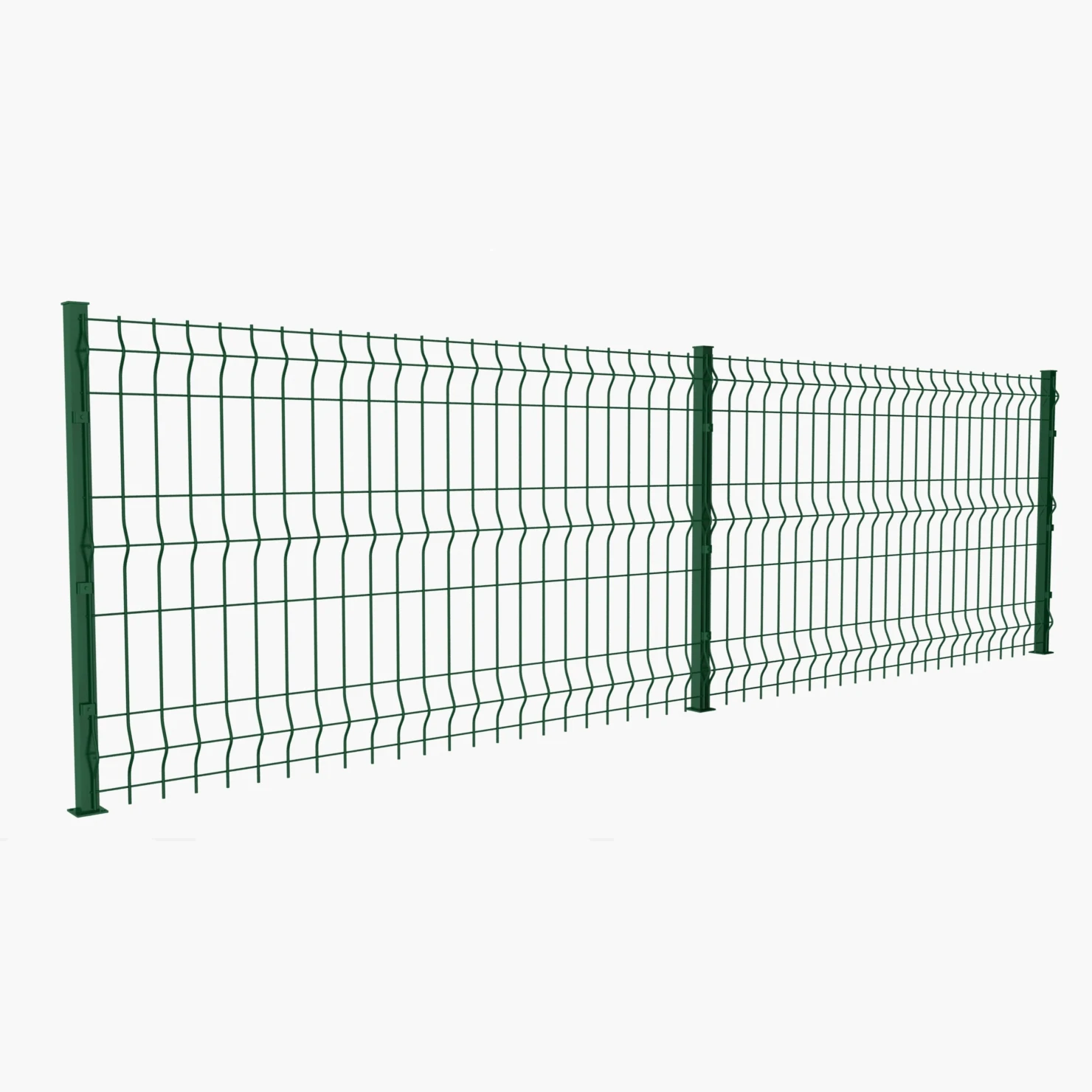 Home Outdoor Decoration PVC 3D Curved Welded Wire Mesh Garden Fence Is Easily Assembled Steel Fence Panels