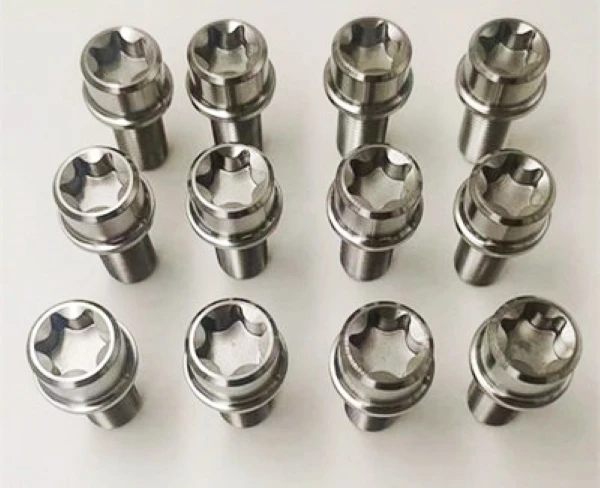 Ti6Al4v M6 Titanium Hex Flange Bolts