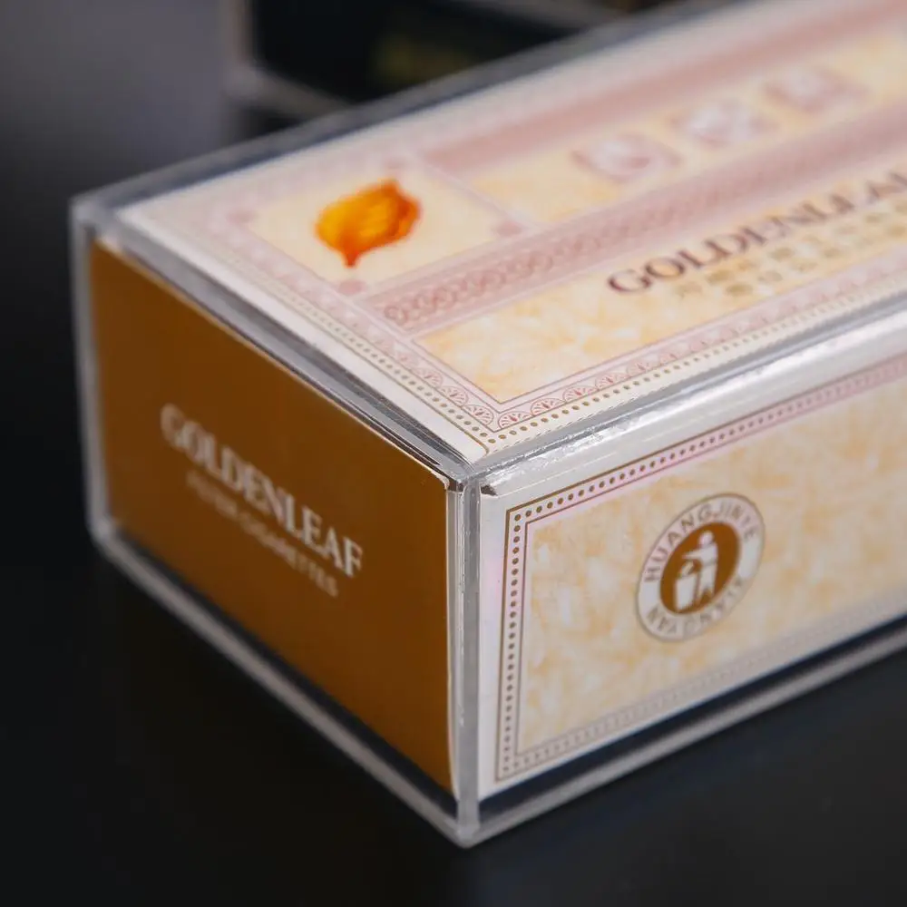 
Customized Waterproof Transparent Acrylic Cigar Box Cigarette Display Case 