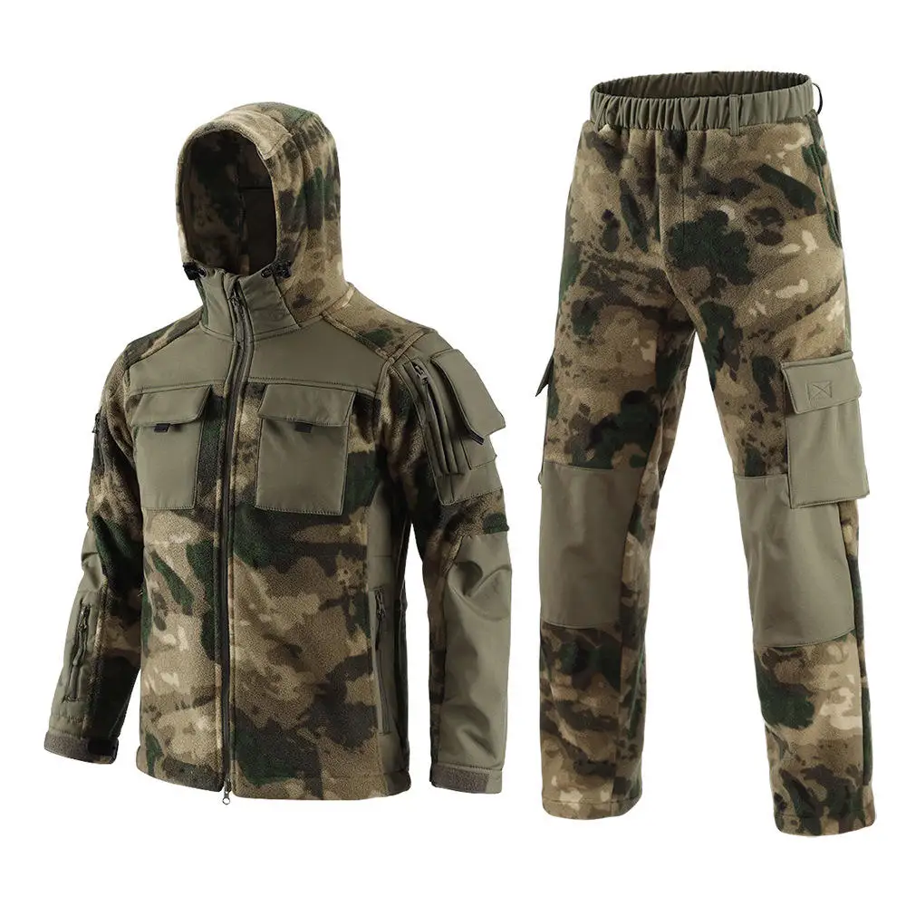 winter wholesale Black Warm Windproof Assault Camouflage Frog Waterproof Snow g8 jacket Tactical Suit Uniform Set